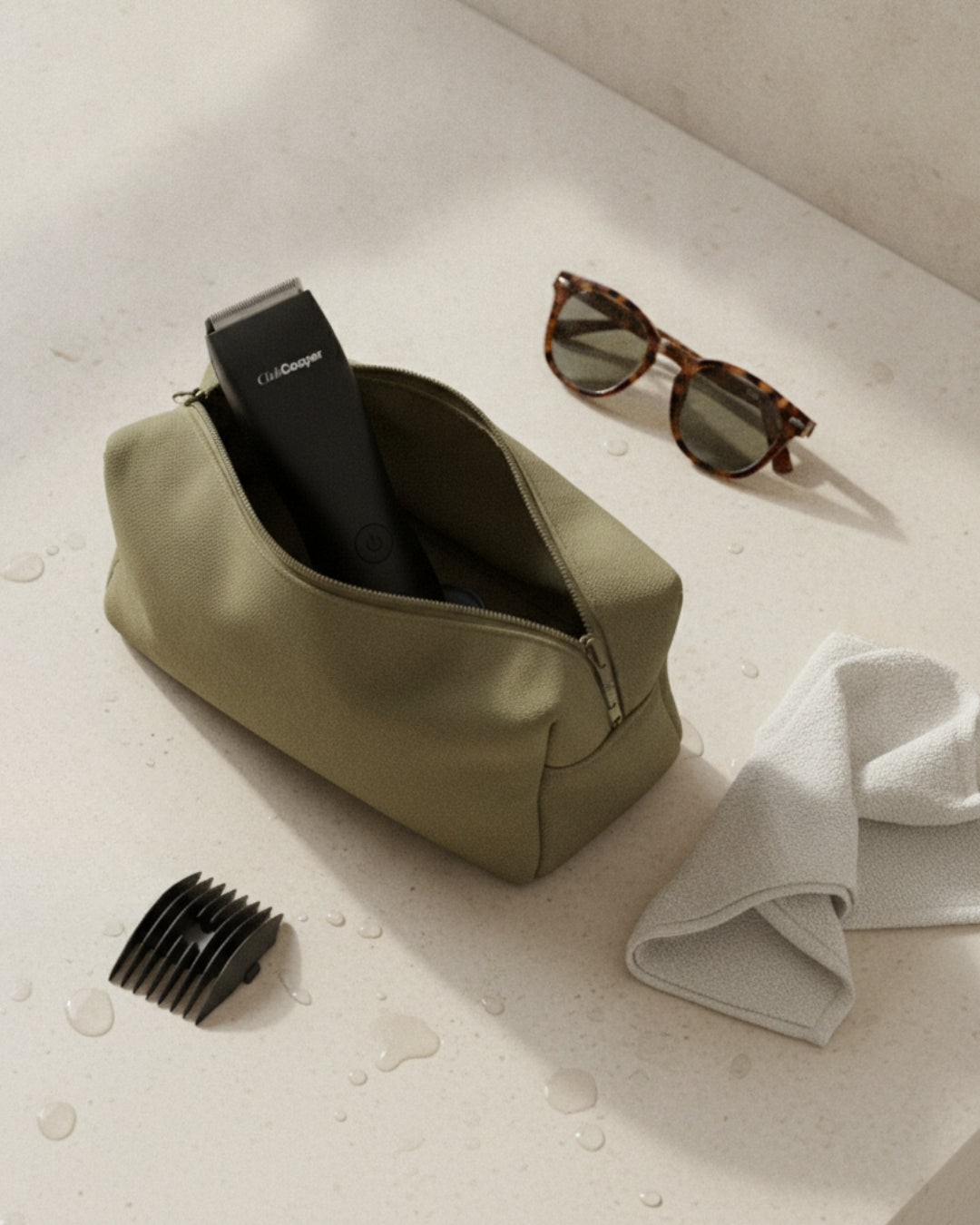 tondeuse noire trousse