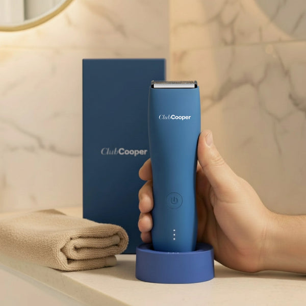 tondeuse bleue lumière chaleureuse salle de bain