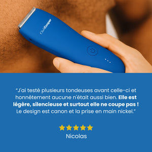 Avis tondeuse bleue torse homme 