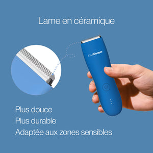 Tondeuse Cooper bleue – Lame en céramique douce et durable