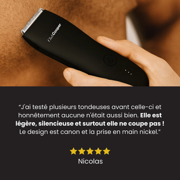 Avis tondeuse noire torse homme